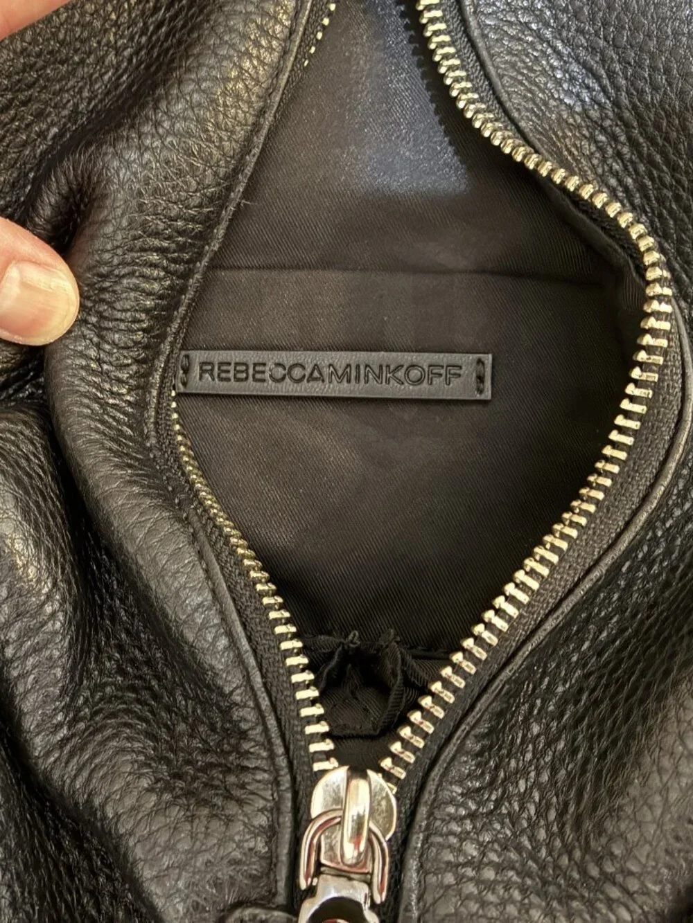 Rebecca Minkoff pebbled leather mini- backpack
